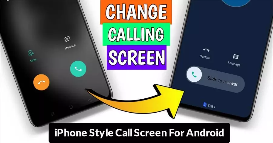 iPhone Style Call Screen For Android