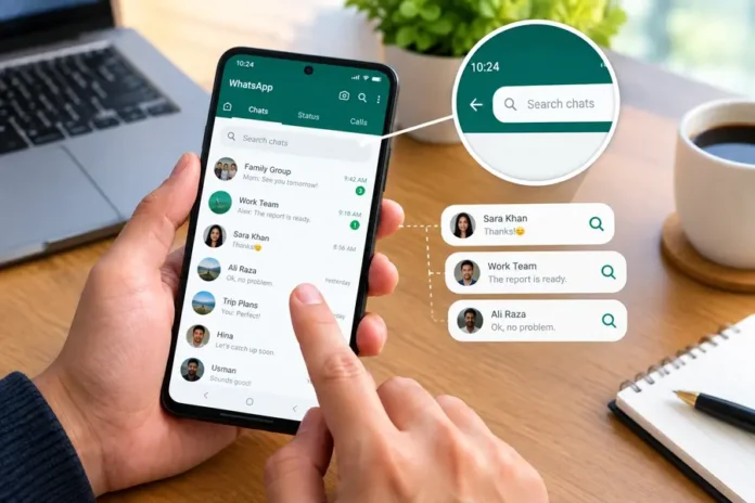 WhatsApp chat search