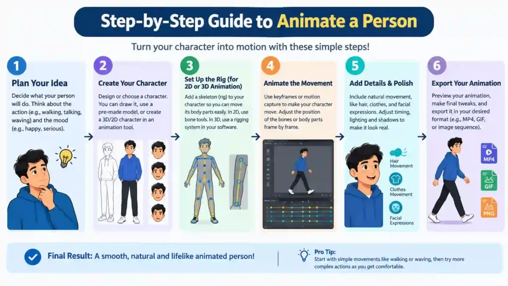 How to Animate a Person from a Photo Using AI
